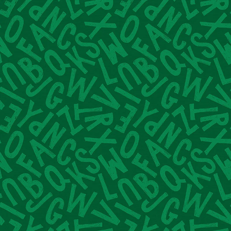 Solid Block Letters - Dark Green