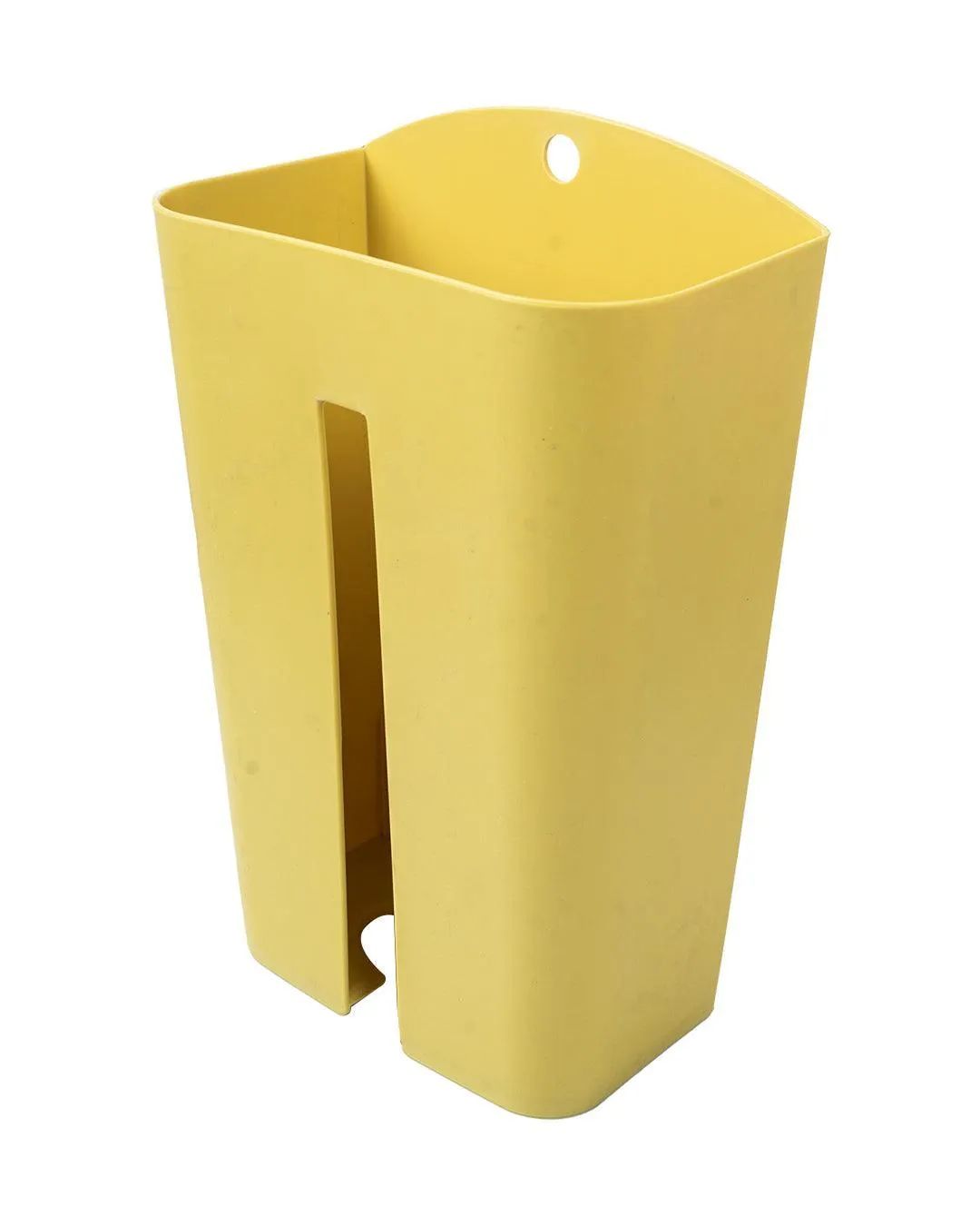 Solid Garbage Bag Holder, Yellow, Plastic