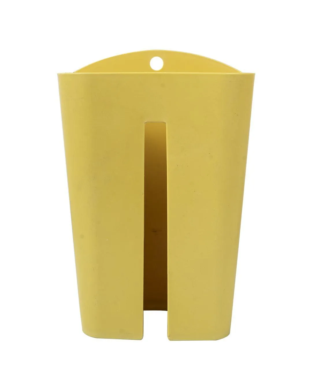 Solid Garbage Bag Holder, Yellow, Plastic