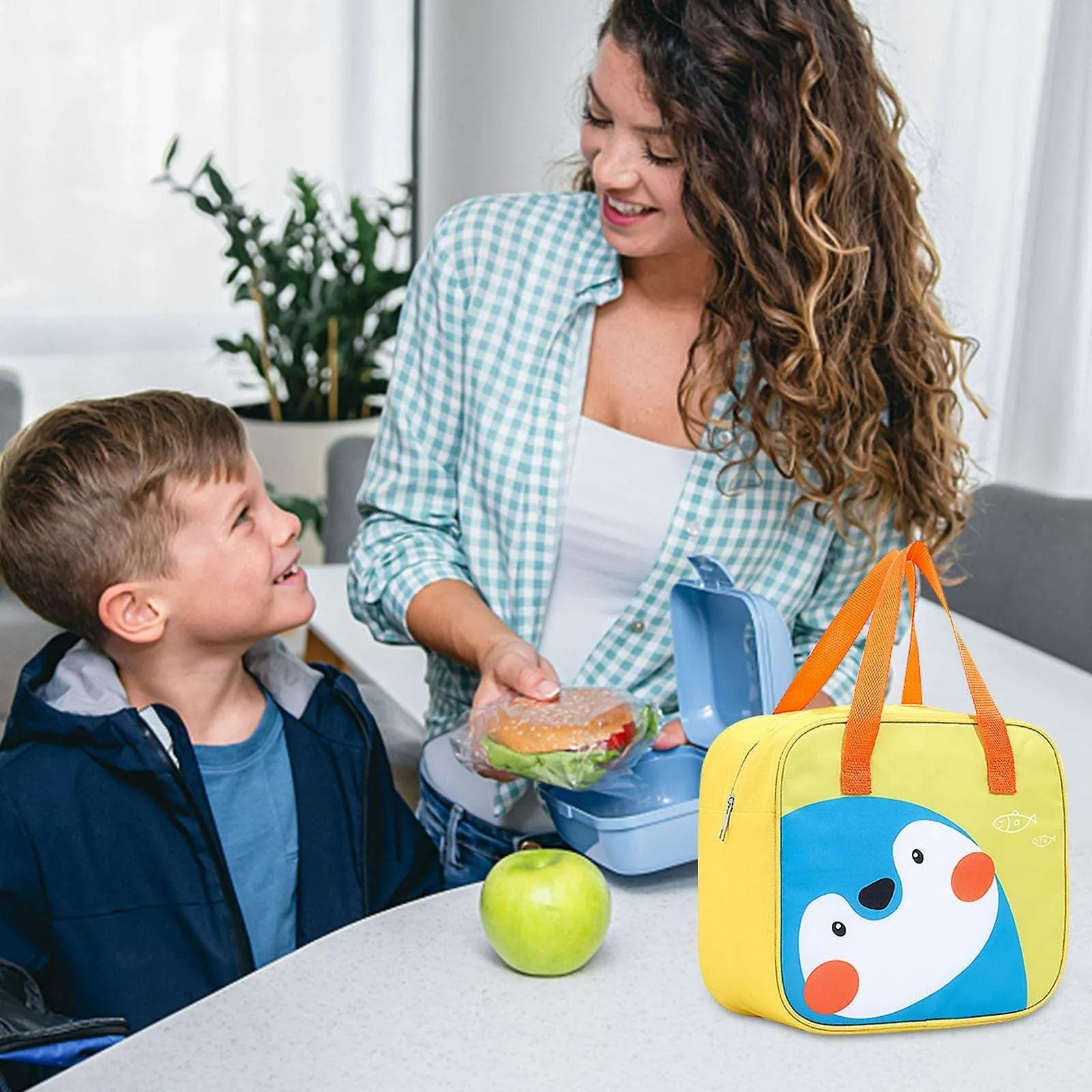 Student Cartoon Lunch Box Insulation Bag