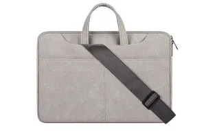 The Latest Sleek And Stylish Padded Inner Designed Shoulder Strap Laptop Bag-Beige