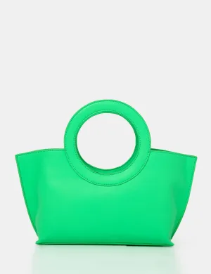 The Rae Lime Circlur Handle Grab Bag