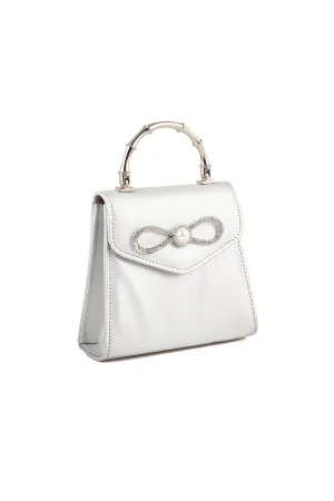 Top Handle Hand Bags B21592-Silver