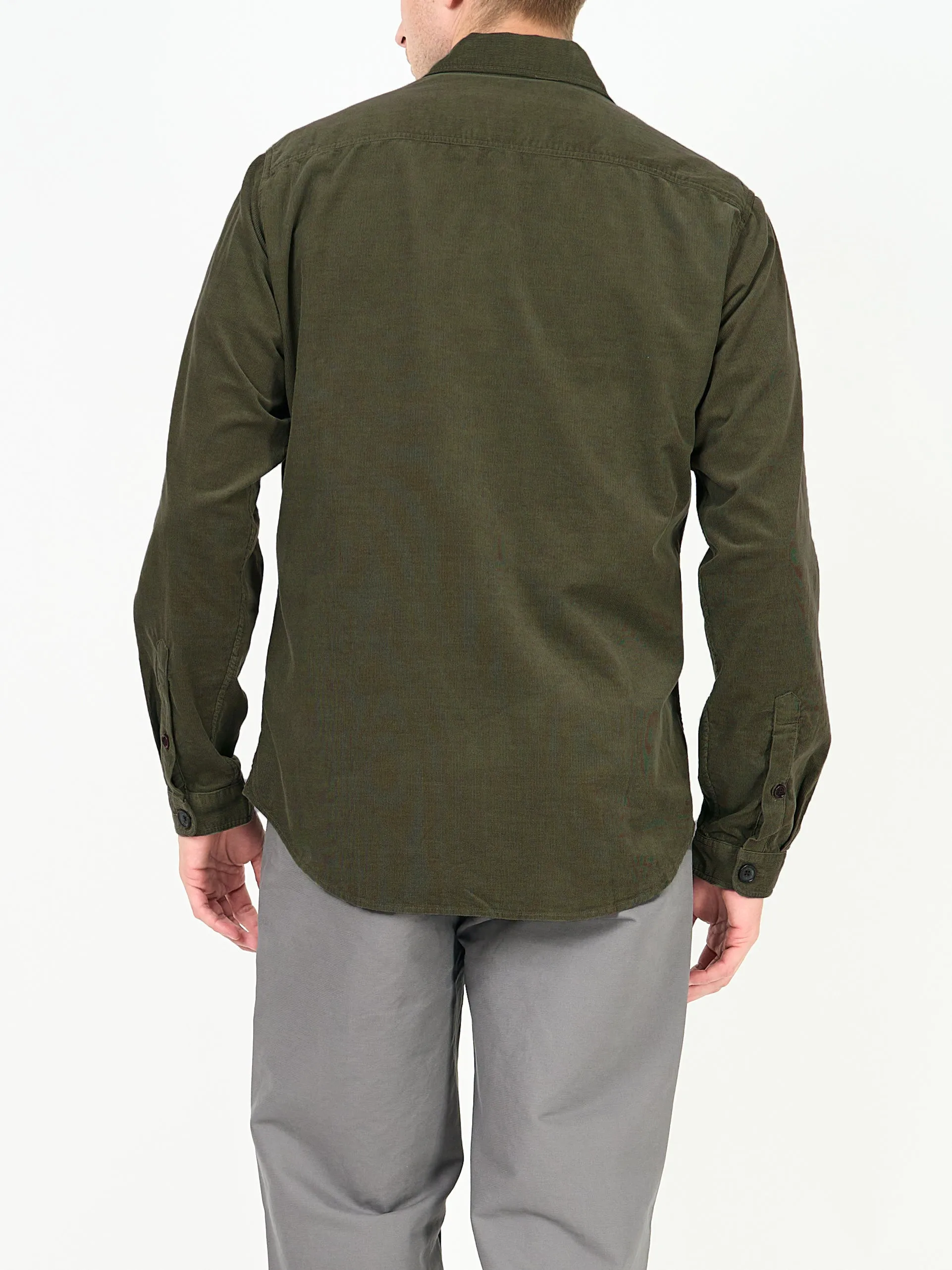 Treviscoe Shirt Mersey Cord Green