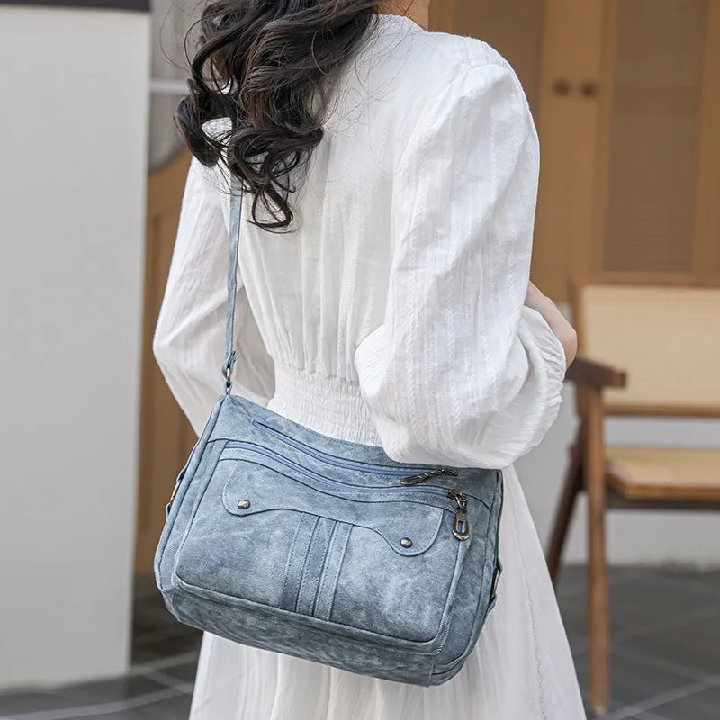 Versatile Vintage Large Capacity Shoulder Crossbody Bag