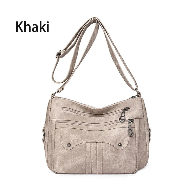 Versatile Vintage Large Capacity Shoulder Crossbody Bag