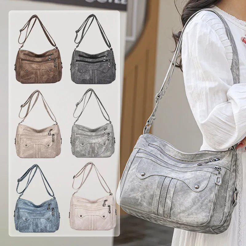 Versatile Vintage Large Capacity Shoulder Crossbody Bag