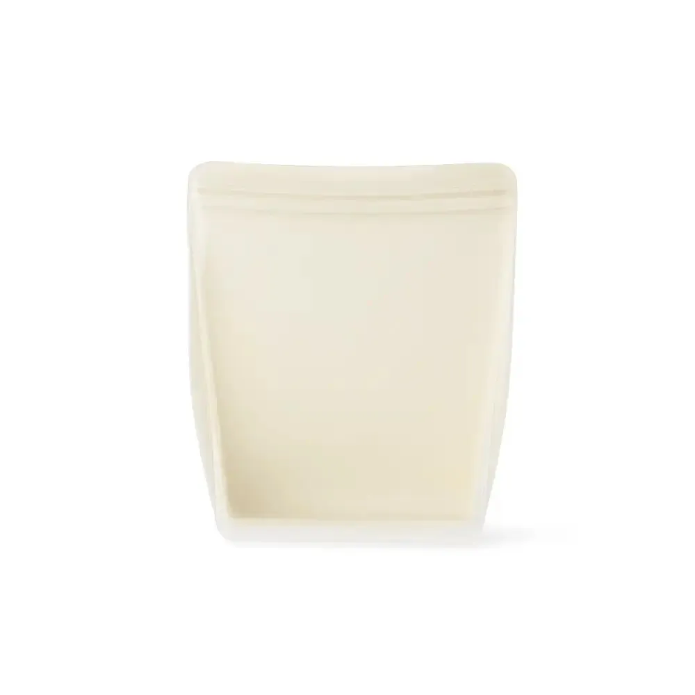 W&P Cream Stand Up Reusable Silicone Bag 36oz